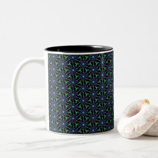 Echos der Ewigkeit Zweifarbige Tasse (Mit Donut)