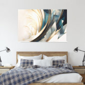 Echos der Unendlichkeit Leinwanddruck (Insitu (Schlafzimmer))