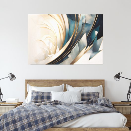 Echos der Unendlichkeit Leinwanddruck (Insitu (Schlafzimmer))