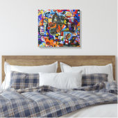 Echos eines Gesichts Leinwanddruck (Insitu (Schlafzimmer))