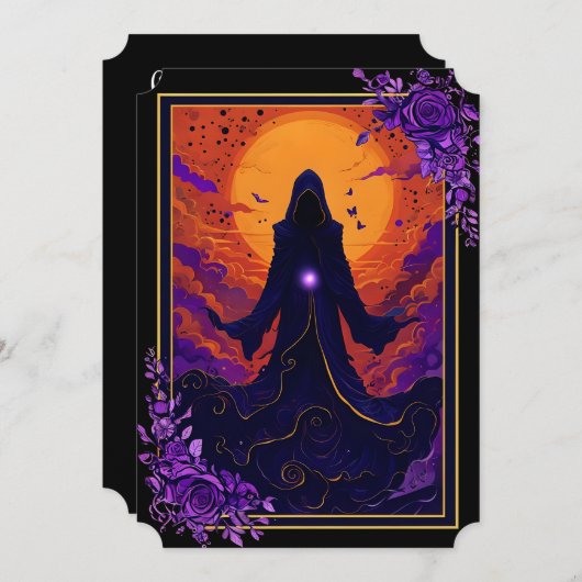 Echos im Rauch Einladung (Vorne/Hinten)