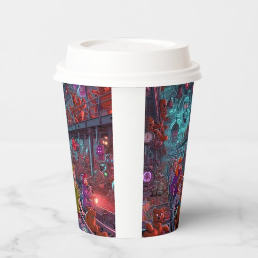 Echos in den Spielzeugwerken Pappbecher (Links)