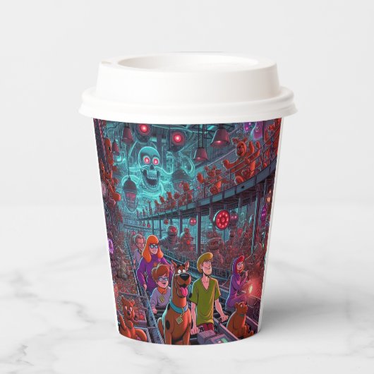 Echos in den Spielzeugwerken Pappbecher (Rückseite)