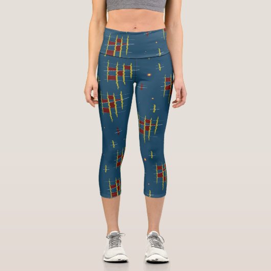 Echos of Geometry Capri Leggings (Vorderseite)