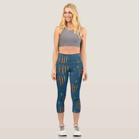 Echos of Geometry Capri Leggings (Vorderseite)