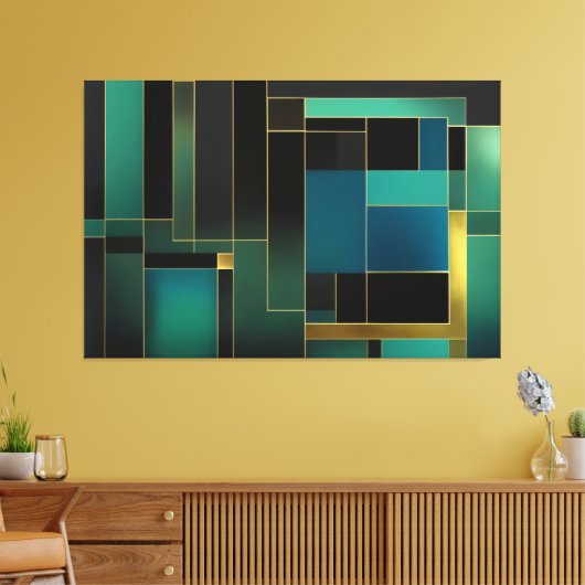 Echos of Geometry Leinwanddruck (Insitu (Wohnzimmer))