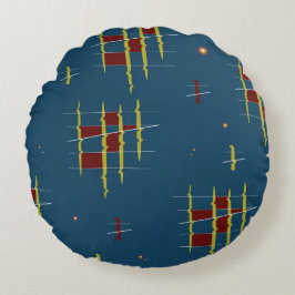 Echos of Geometry Rundes Kissen