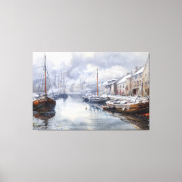 Echos of the Past: Viktorianisches Fischleben Leinwanddruck