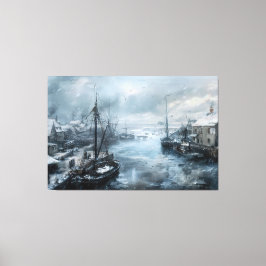 Echos of the Past: Viktorianisches Fischleben Leinwanddruck