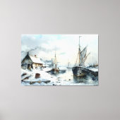 Echos of the Past: Viktorianisches Fischleben Leinwanddruck (Vorderseite)