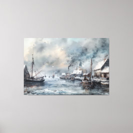 Echos of the Past: Viktorianisches Fischleben Leinwanddruck