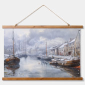 Echos of the Past: Viktorianisches Fischleben Wandteppich Mit Holzrahmen (Vorne)