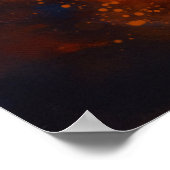 Echos unter abstrakter Flamme Poster (Ecke)