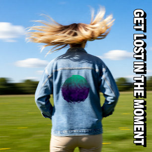 Echos von Amethystflut Jeansjacke