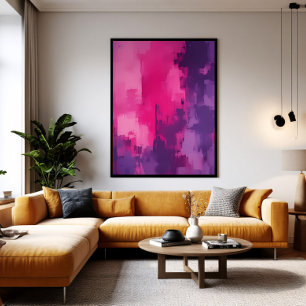 Echos von Magenta Leinwanddruck