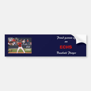 ECHS Baseball-Autoaufkleber (personalisiert) Autoaufkleber