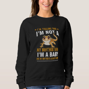 Echse Bartagame Mein Bruder für Männer Frauen Kind Sweatshirt