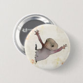 Echse im Riss Button (Vorne & Hinten)