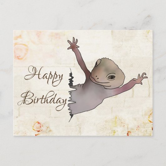 Echse im Riss Postkarte (Vorderseite)