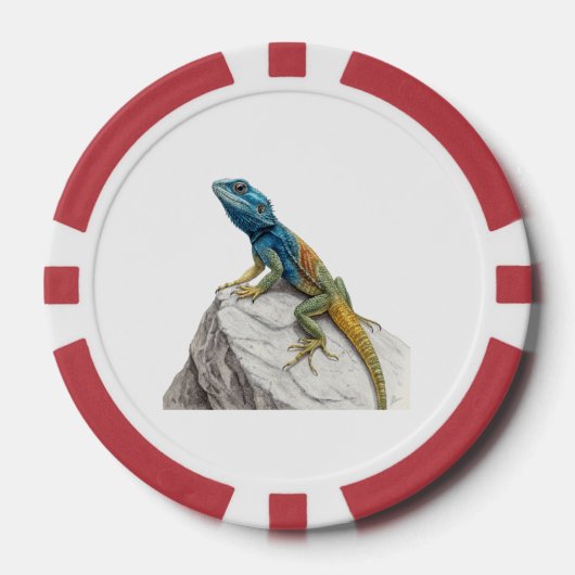 Echse Pokerchips (Vorderseite)