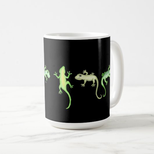 Echsen Kaffeetasse (VorderseiteRechts)