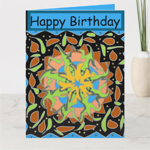 Echsen-Mandala Karte