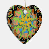 Echsen-Mandala Keramik Ornament (Rechts)