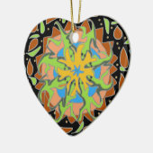 Echsen-Mandala Keramik Ornament (Links)