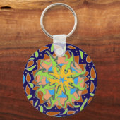 Echsen-Mandala Schlüsselanhänger (Rückseite)