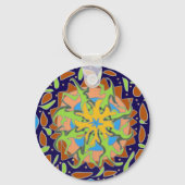 Echsen-Mandala Schlüsselanhänger (Rückseite)