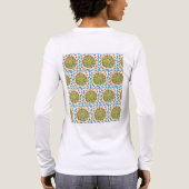 Echsen-Mandala Tri-Blend Shirt (Rückseite)