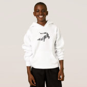 ECHSEN-REPTIL-BAR-CODE Krokodil Barcode-Muster Hoodie (Vorne ganz)