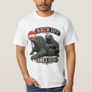 Echsen-Rückzug Sie Gehört Mir Vatertags-T-Shirt T-Shirt
