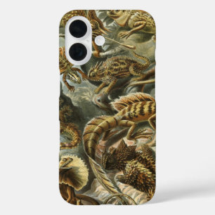 Echsen von Ernst Haeckel Vintage Lacertilia Tier iPhone 16 Hülle