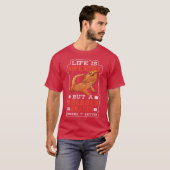 Echsen Wüsten Tier Chamäleon Geschenk T-Shirt (Vorne ganz)