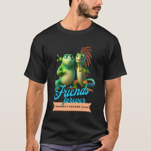 Echsenfreunde-Geschenk T-Shirt (Vorderseite)
