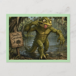 Echsenmann von South Carolina Postkarte