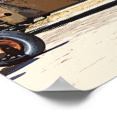 Echt alte Gebrauchtwagen Poster (Ecke)