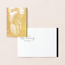 Echt alte Hand Goodbye Folienkarte