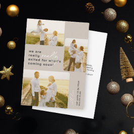 Echt ausgestorbene Ankündigung der Schwangerschaft