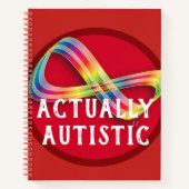 Echt Autistic Pride Sketch Book Notizblock (Vorderseite)