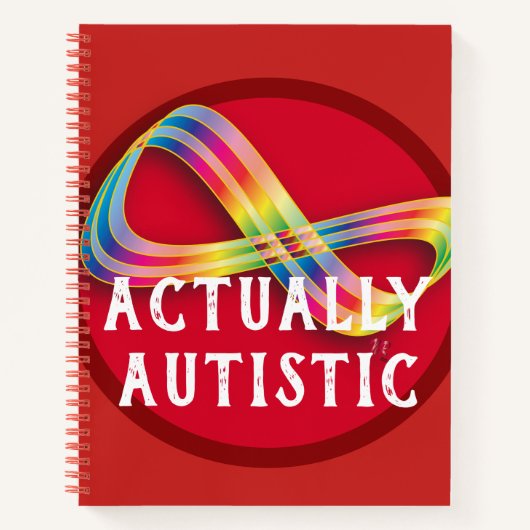 Echt Autistic Pride Sketch Book Notizblock (Vorderseite)