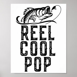 Echt cool Pop Angeln Fischer Lustig Retro Poster