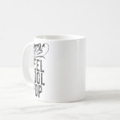 Echt cool Pop Angelns Fischer Lustig Retro Kaffeetasse (Vorderseite Links)