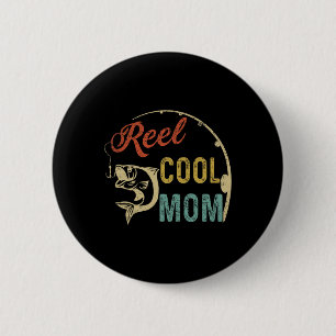Echt coole Mom Mama Mutti Angel Vatertag Vinta Button