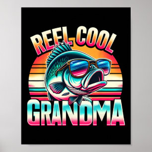 Echt coole Oma Lustige Angel-Oma Geschenke zum Mut Poster