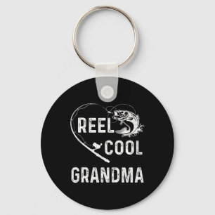 Echt coole Oma Retro-Angelfan für Mütter  Schlüsselanhänger