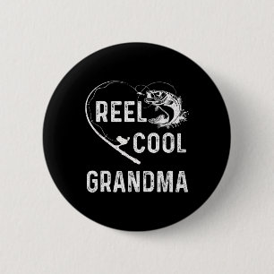 Echt coole Oma Retro-Angelfreundin für Mütter Button