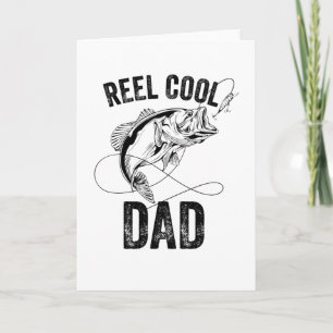Echt cooler Dad Vatertag-Angler-Geschenk Fischer Karte