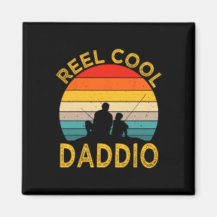 Echt cooler Daddy-Angler-Vintage-Opa-Fett Magnet